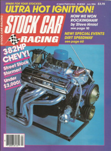 STOCK CAR RACING 1986 JULY - Martin, Riggins, Teague, 382 Chevy, Hmiel, Dirt